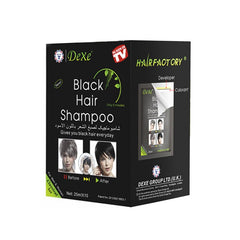 New Dyed Black Hair Shampoo One Wash Black Easy To Use Hair Dye White Hair Blackening Hair Dye Portable Two-in-one Package TSLM1 (BLACK)