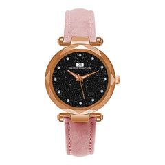 Luxury Women Watches Starry Sky Female Clock Quartz Wristwatch Fashion Ladies Wrist Watch Simple Leather Gift Relogio Feminino*5