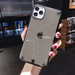 Shockproof Glitter Clear Phone Case for iPhone Xr Xs Max X 7 8 Soft TPU Transparent Back Cases for iPhone 11 11 Pro Max 7 8 Plus