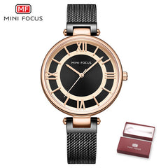 MINI FOCUS Casual Dress Watch Women Quartz Lady Watch For Woman Girls Watches Womans Womens Watches Top Luxury Brand Wristwatch