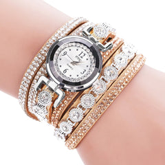 2020 Womans Wrist Watch Clock New Fashion Chimes Diamond Leather Bracelet Lady Luxury Simple Women Watches Relogio Feminino @50
