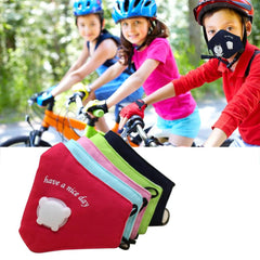 PM2.5 Children Cotton Anti Dust Mouth Mask Activated Carbon Filter Windproof With Breathing Valve Face Masks