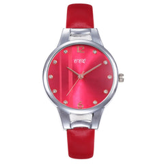 Hot Sale Women Watches Rhinestone Dot Dial Ladies Quartz Wristwatch Design Leather Strap Clock Dress Gift Zegarki Damskie@50