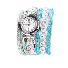 2020 Womans Wrist Watch Clock New Fashion Chimes Diamond Leather Bracelet Lady Luxury Simple Women Watches Relogio Feminino @50