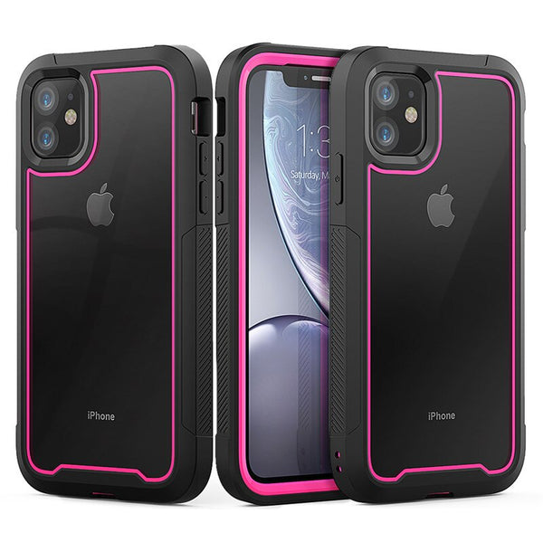 Sturdy Shockproof Transparent Phone Case For iPhone 11 Pro Max 7 8 6S 6 Plus XS Max XR X Shock Absorption Bumper Hybrid Cover