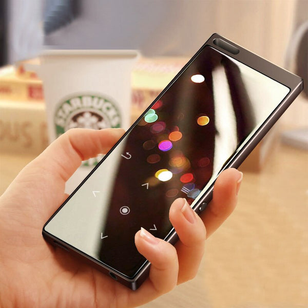 Metal MP3 Player Touch Key Ultrathin MP3 Music Player 1.8 Inch Color Screen Lossless Sound with FM E-book digital voice recorder