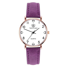 Luxury Women Watches Love Pattern Dial Quartz Wristwatches Ladies Business Leather Strap Female Clock Dress Montre Femme@50