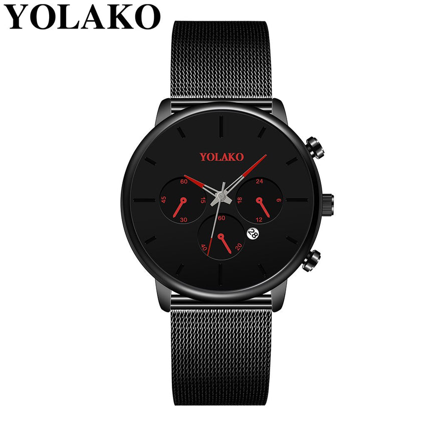 2020 NEW Men Watch Synthetic Mesh Belt Analog Quartz Sport Watch Mens Watches Top Brand Luxury Clock Gift Masculino Relo@50