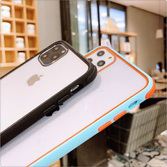 Colorful Shockproof Bumper Transparent Silicone Phone Case For iPhone 11Pro X XS XR XS Max 8 7 Plus Clear protection Back Cover