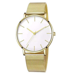 Luxury Watch Woman Mesh Ultra-thin Stainless Steel Quartz Wrist Watch Male Clock Free Shipping 2019 Belt ultra-thin Minimalist*X