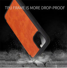 Business Magnetic Flip Translucent Cases For iPhone 11 11 Pro Max XR XS Max X 8 7 Plus Shockproof PU Leather Phone Back Cover
