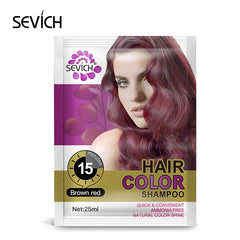 15mis Moisturizing hair dye cream 5pcs/lot Natural organic temporary Coffee hair dye shampoo for woman 5 Colors Hiar Shampoo