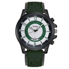 Men's watch Couple Leather Band Analog Quartz Round Business Wrist Watch Man watches mens 2019 relogios masculinos