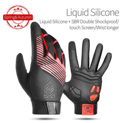 CoolChange Windproof Cycling Gloves Full Finger Sport Riding MTB Bike Gloves Touch Screen Winter Autumn Bicycle Gloves Man Woman