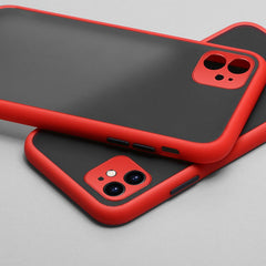 Phone Case For iPhone 11 Pro Max X XR XS Max 7 8 Plus Luxury Contrast Color Frame Matte Hard PC Protective For iPhone 11 Case