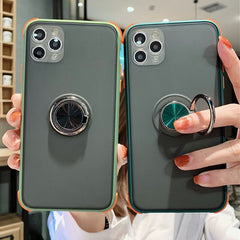 Magnetic Car bracket Holder Phone Case For iPhone 11 11 Pro Max XR X XS Max 8 7 6 6S Plus Full Protective Shockproof Matte Cover