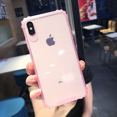 Transparent Phone Case For iPhone 11 X XS XR XS Max 8 7 6 6S Plus  Anti-knock Clear protection Cover For iphone 11 Pro Max XR