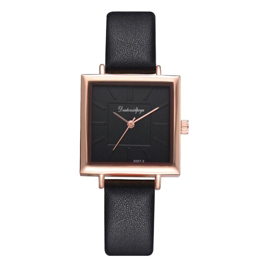 Women Watch Modern Fashion Square Dial Casual Quartz Wristwatch High Quality Soild Color Leather Gift For Female 2019 NEW@50