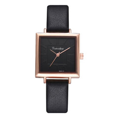 Women Watch Modern Fashion Square Dial Casual Quartz Wristwatch High Quality Soild Color Leather Gift For Female 2019 NEW@50