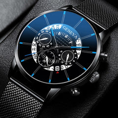 2019 Geneva Fashion Simple Men Watch Stainless Steel Business Mens Clock Quartz Wrist Watches Reloj Hombre Relogio Masculino
