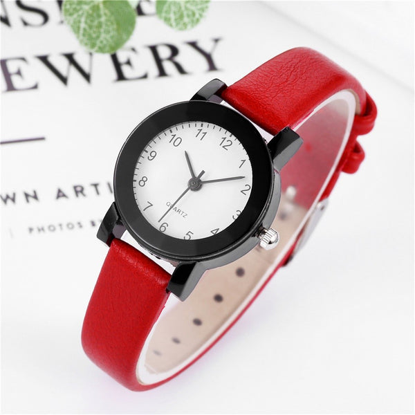New Famous Brand Women Simple Leather Band Analog Quartz Leather Strap Round Wristwatch Watches Fashion  Relogio Feminino Clock