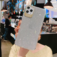 Camera Protection Phone Case For iPhone 11 Pro Max XR XS Max X XS 8 7 6 6S Plus Shining Glitter Soft Edge Shockproof Back Cover