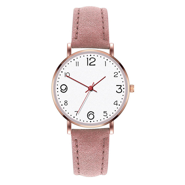 Luxury Women's Watches Fashion Round Dial Ladies Women Watch Casual Business Leather Quartz Wristwatch Clock Relogio Feminino@50
