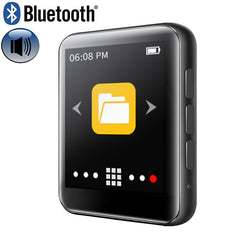 ruizu New metal bluetooth mp3 player 8gb built-in speaker fm radio e-book voice recorder portable audio sport flac music Video