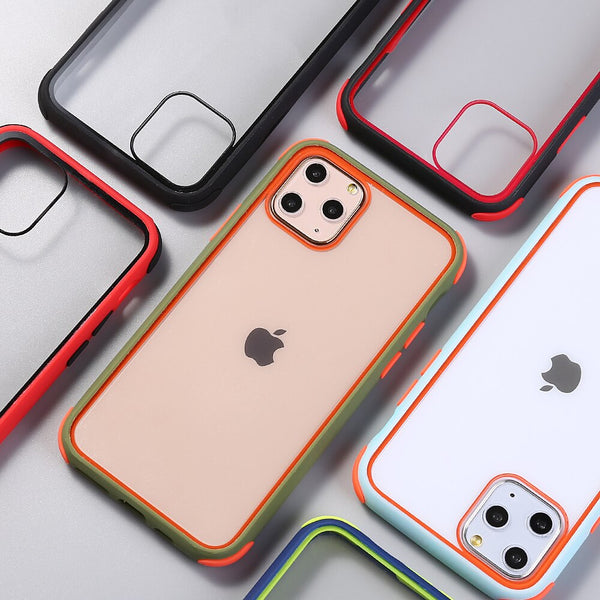 Transparent Phone Case For iPhone 11 11 Pro Max XR X XS Max X 8 7 6 6S Plus Soft Silicone Bumper Frame Shockproof Back Cover