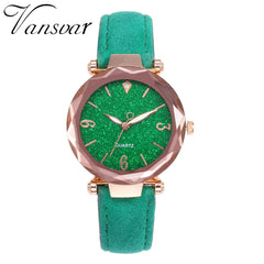 Luxury Women Watches Irregular Number Dial Ladies Starry Sky Analog Quartz Wristwatch Design Leather Clock Relogio Feminino@50