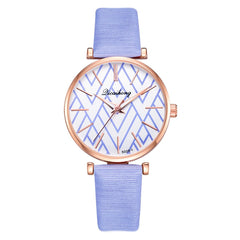 Casual Women Watches Flat Scale Dial Ladies Analog Quartz Wristwatch High Quality Leather Strap Clock Fashion Zegarki Damskie@50