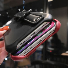 Leather Solid Color Phone Case For iphone 11 11 Pro Max XR X XS Max 7 8 Plus Wrist strap holder Back Cover For iphone 11 Pro 7 8