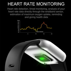 Q8S Smart watch Alloy Case IP67 Waterproof Bluetooth Pedometer Heart Rate Monitor 2.5D Color Display SmartWatch For Android/IOS