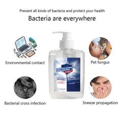 300ml Anti Bacterial Disposable Hand Sanitizer Hand Disinfection Gel Quick-Dry Handgel 75% Ethanol for Kids Adults Home Bathroom