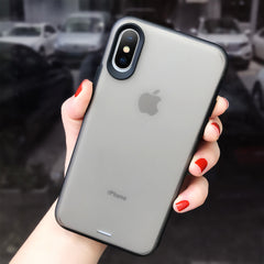 Anti-knock Armor Case For iPhone 11 Pro Max X XS Max XR Matte Transparent Case Back Cover For iPhone 7 8 Plus Silicone Cases