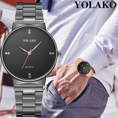 Men Watch Simple Diamond Casual Quartz Watches Relogio Masculino New Business Sports Leisure Quartz WristWatch Reloj Hombre