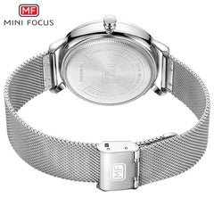 MINI FOCUS Man Watches 2020 Brand Luxury Simple Stainless Steel Watch Mens Fashion Quartz Watch Men Waterproof Black Watch Wrist