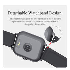 Smart Watch MKS5 Fitness Watch WaterProof Bluetooth Sport Heart Rate Tracker Call/Message Reminder Smartwatch for Android iOS