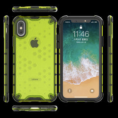 Honeycomb Rugged Hybrid Armor Case For iPhone XR XS Max 8 7 6s 6 Plus PC+TPU Shockproof Transparent Heat dissipation Back Cover
