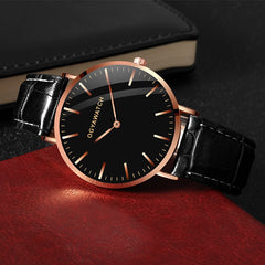 OGY Men's Watches Simple Time Luxury Sports Quartz-Watch Leather Strap Nylon Men Clock Wristwatch Reloj Hombre Relogio Masculino