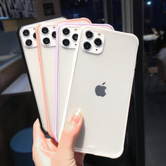 Matte Transparent Silicone Phone Case For iPhone 11 Pro Max X XS XR XS Max 8 7 6 6S Plus Hard Clear protection Back Cover Capa
