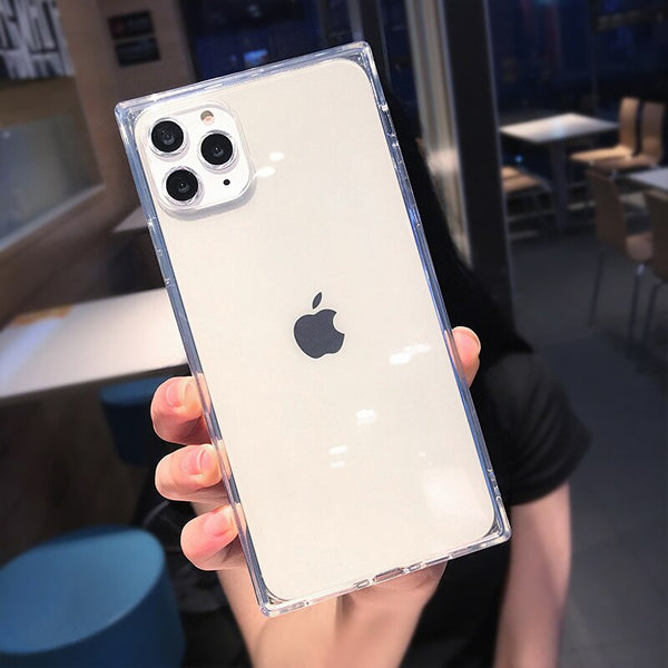 TIKITAKA Fashion Square Phone Case For iPhone 11Pro Max XR X 6 6S 7 8 Plus XS Max XR Cases Soft Silicone Transparent Cover Coque