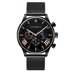 relogio masculino 2020 Fashion Mens Business Watches Men Date Calendar Clock Luxury Stainless Steel Mesh Belt Quartz Wrist Watch
