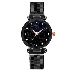 2019 NEW Woman Watch Luxury Women Magnetic Starry Sky Female Clock Quartz Wristwatch Fashion Ladies Wrist Watch Relogio Feminino