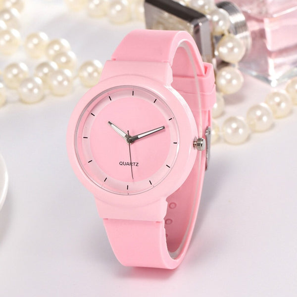2020 New Women's Watches Ins Trend Candy Color Ladies Wrist Watch Korean Silicone Jelly Fashion Watch Clock Gifts Reloj Mujer *M