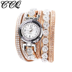 2020 Womans Wrist Watch Clock New Fashion Chimes Diamond Leather Bracelet Lady Luxury Simple Women Watches Relogio Feminino @50