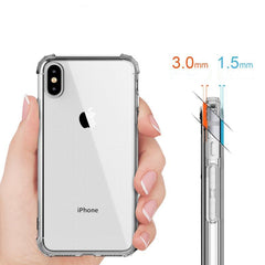 Heavy Duty Protection Case For iPhone 11 Pro Max X XS Max Four Corner Strengthen Silicon Clear Cover For iPhone XR 6 6S 7 8 Plus