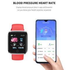 Fitness Watch M6 Smart Watch 5ATM WaterProof Bluetooth Sport Heart Rate Tracker Call/Message Reminder Smartwatch for Android IOS
