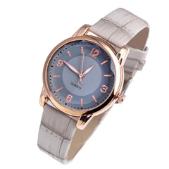 Best Selling Women Watches Roman Numerals Dial Ladies Quartz Wristwatch Solid Color Leather Strap Fashion Clock Gift Kol Saati50