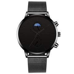 relogio masculino 2020 Fashion Watch Men Business Casual Watches Luxury Black Stainless Steel Mesh Belt Quartz Wristwatch